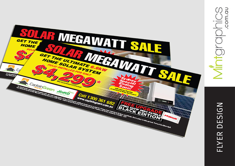 captain green flyer design mint graphics