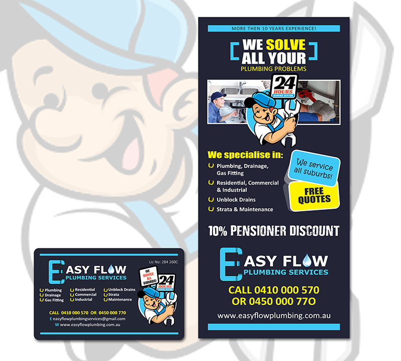 easy flow plumbing flyers magnets