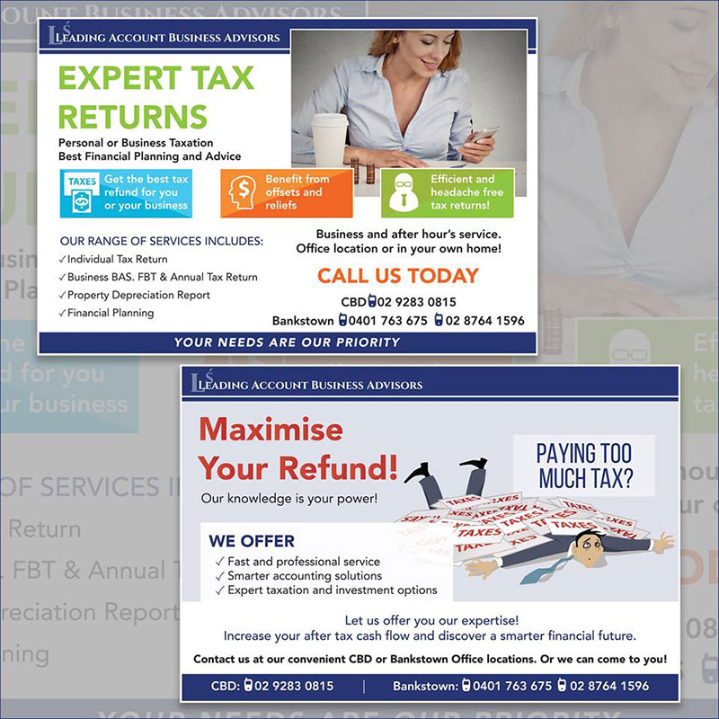 leading account business advisors flyers